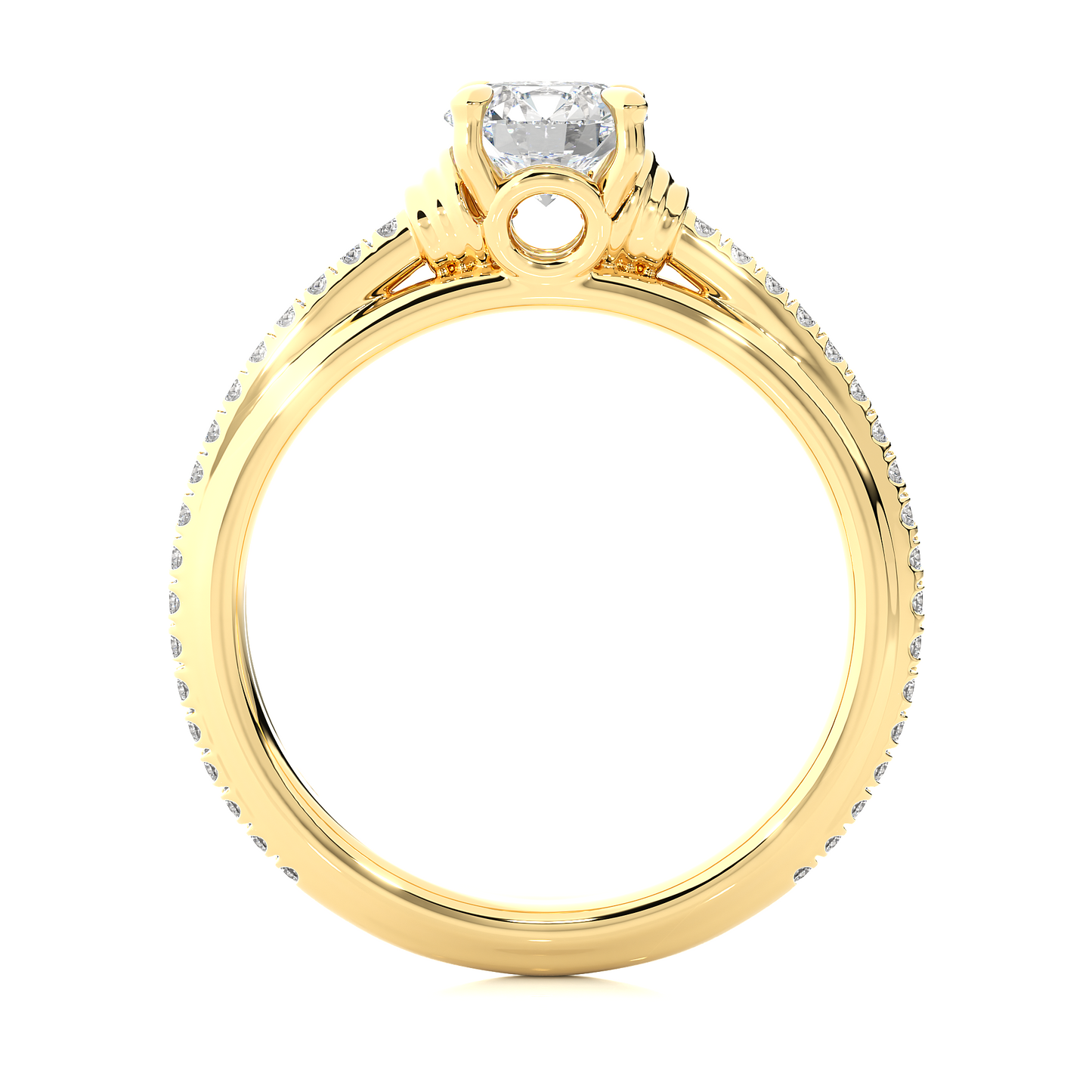 Luminaire Side Stone Ring