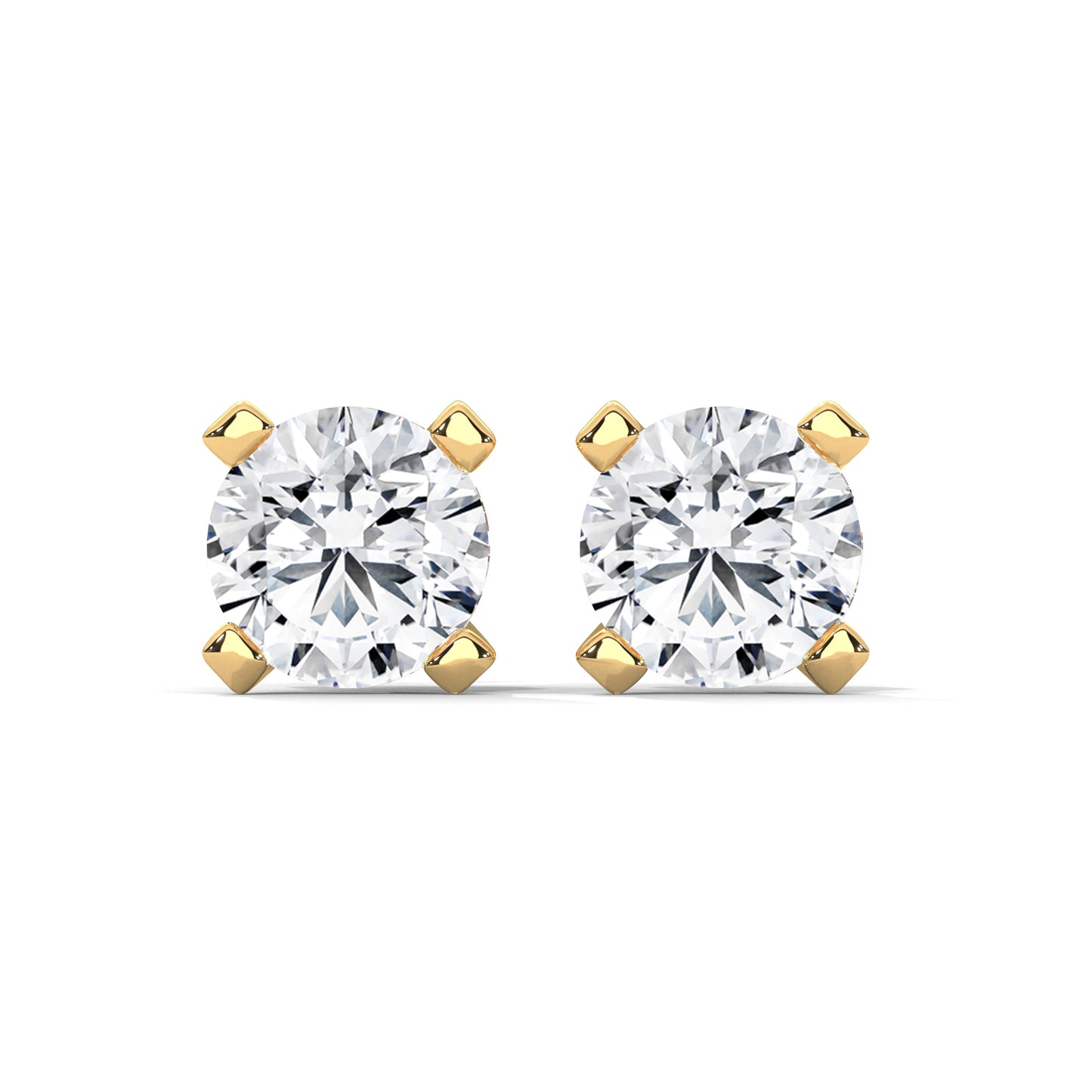 Norvina Round Stud Earrings