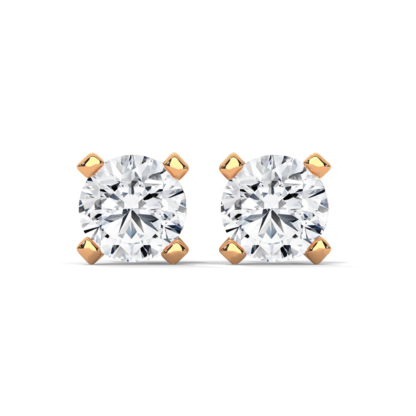 Norvina Round Stud Earrings