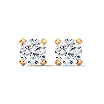 Norvina Round Stud Earrings