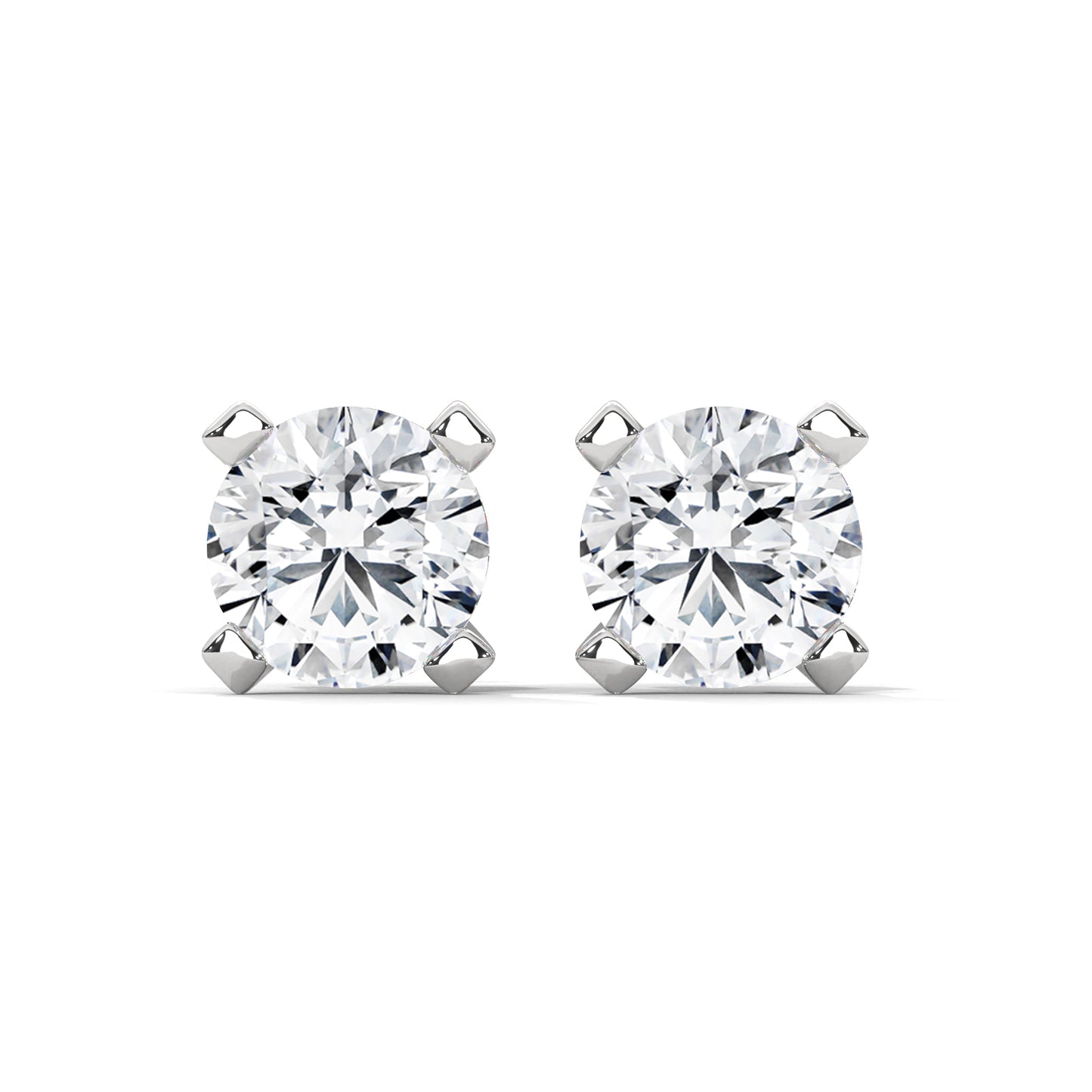 Norvina Round Stud Earrings