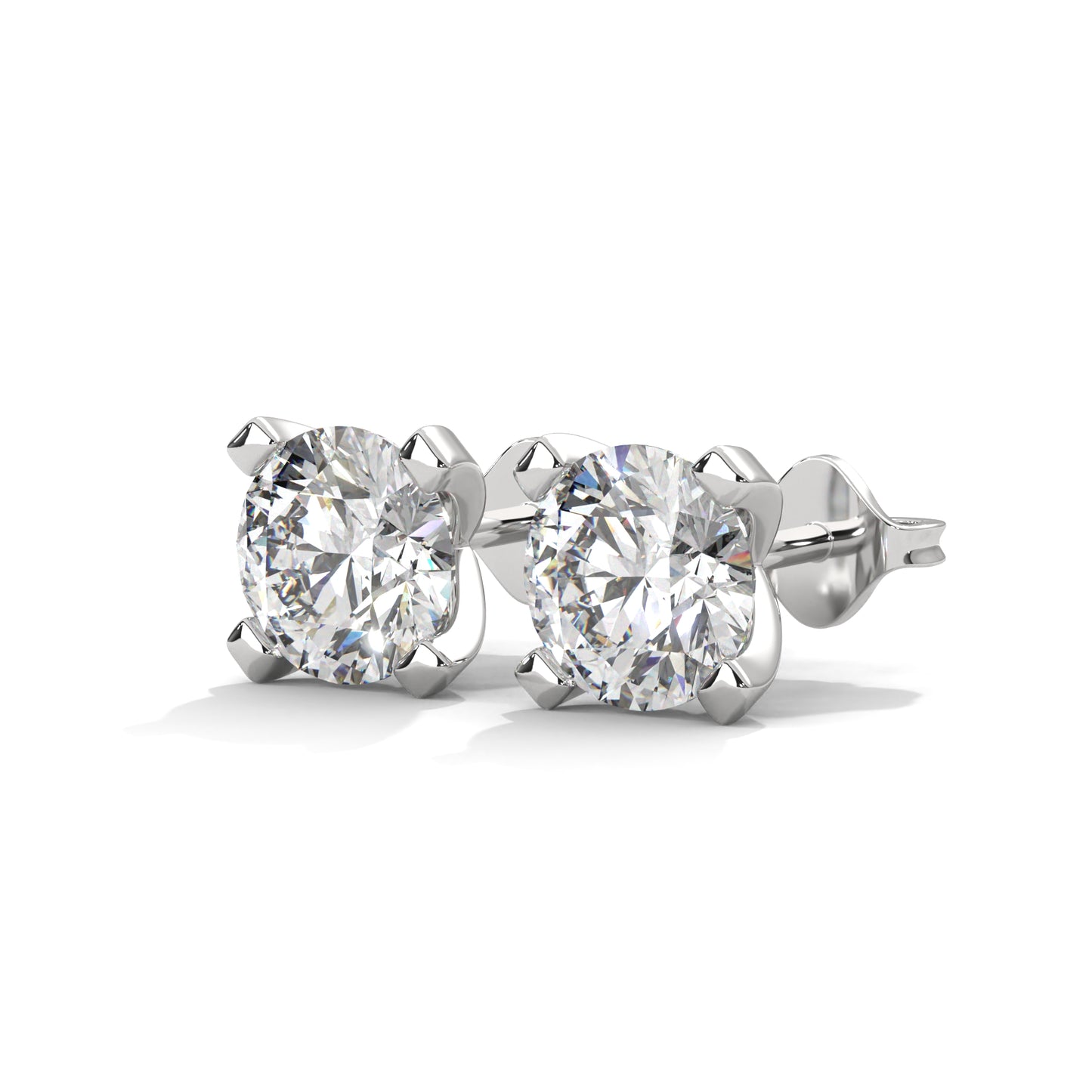Norvina Round Stud Earrings
