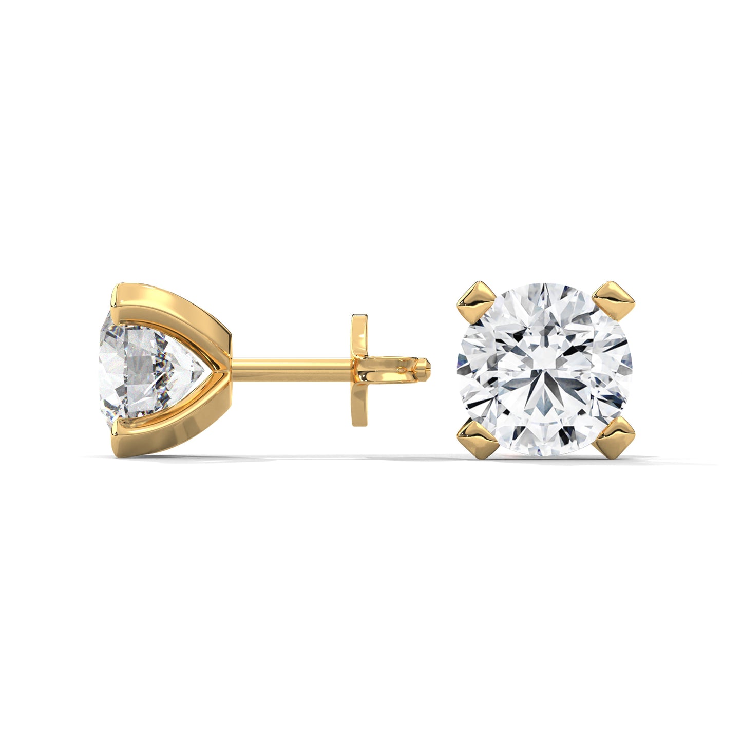 Norvina Round Stud Earrings