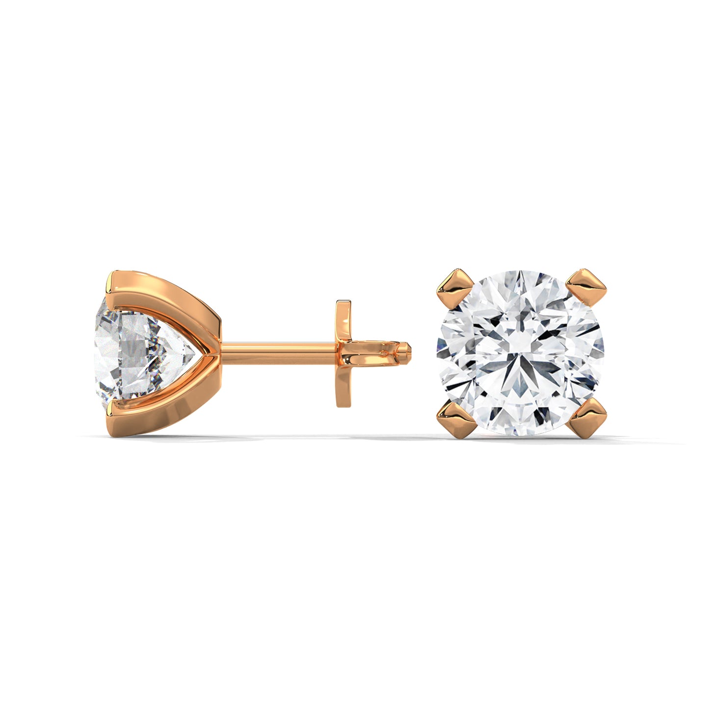 Norvina Round Stud Earrings