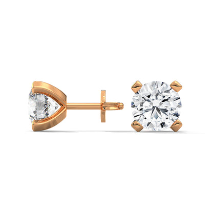 Norvina Round Stud Earrings