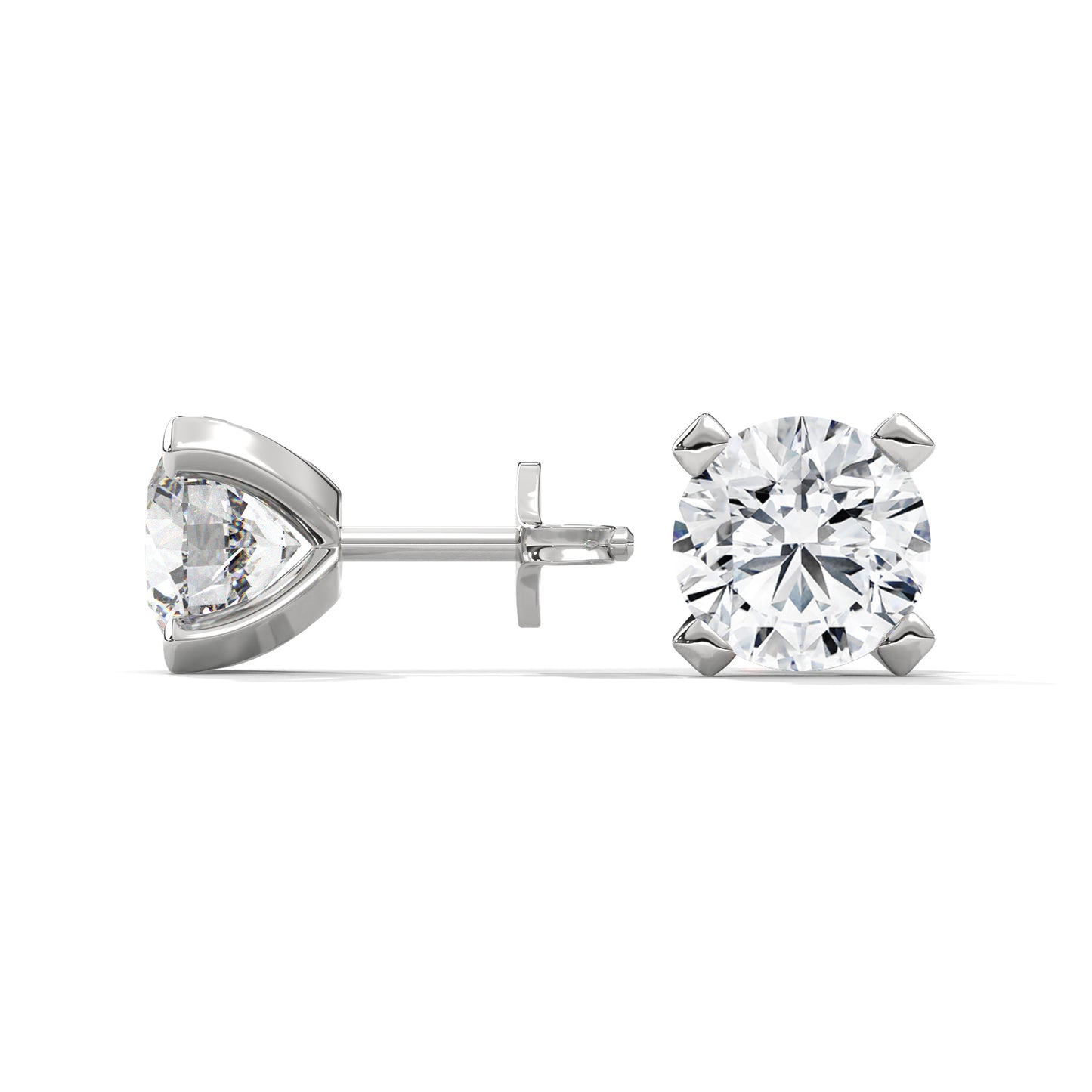 Norvina Round Stud Earrings