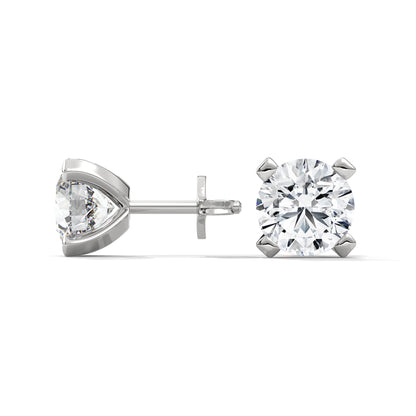Norvina Round Stud Earrings