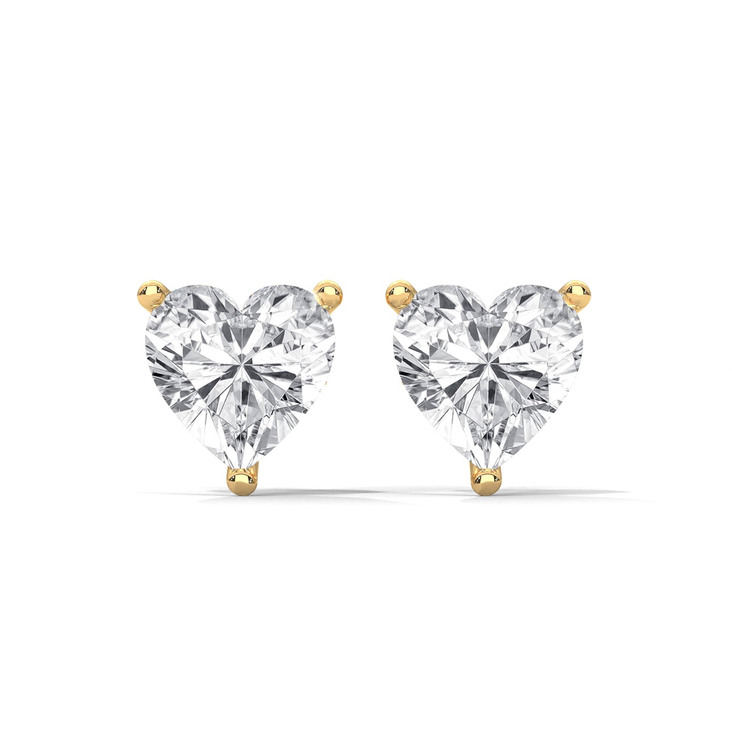 Lovely Heart Stud Earrings