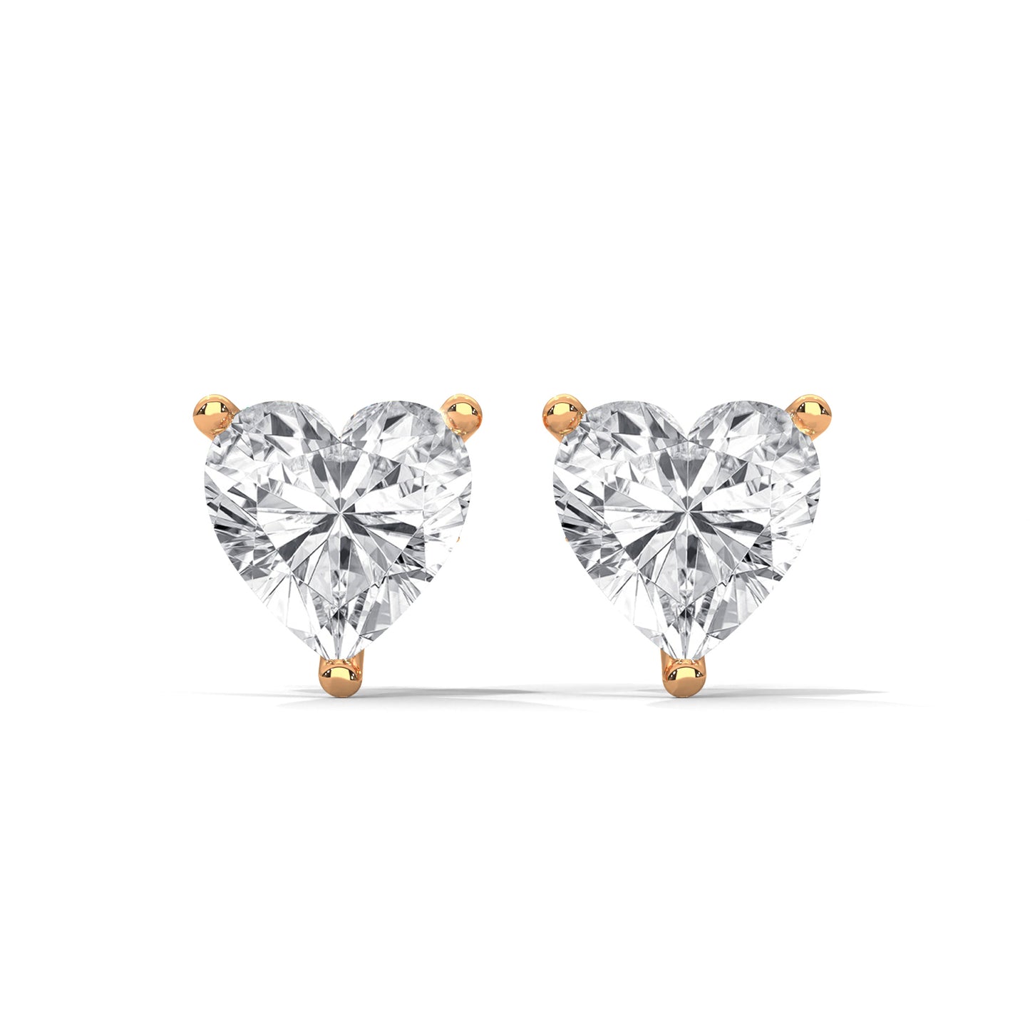 Lovely Heart Stud Earrings