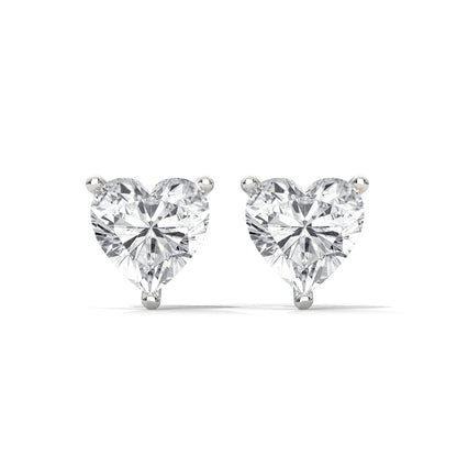 Lovely Heart Stud Earrings