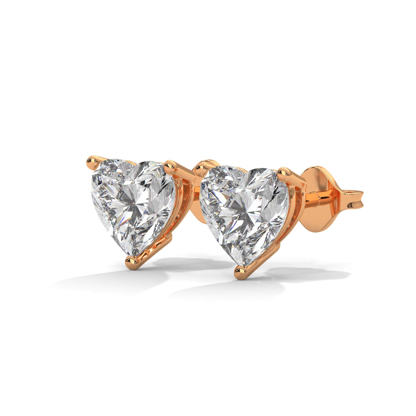 Lovely Heart Stud Earrings