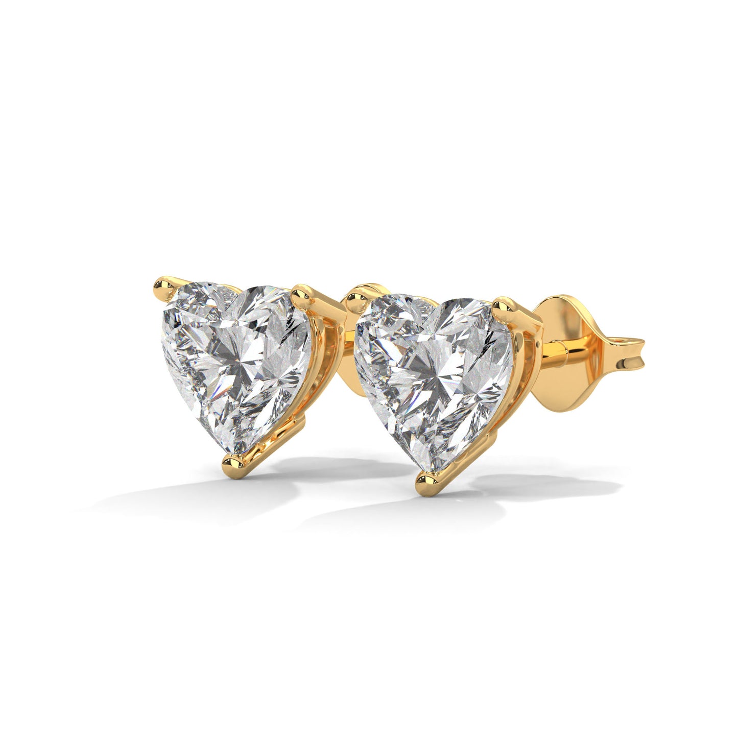 Lovely Heart Stud Earrings