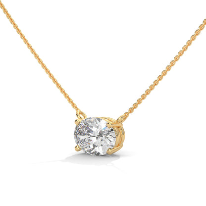 Bellatrix Oval Pendant With Chain