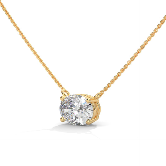 Bellatrix Oval Pendant With Chain