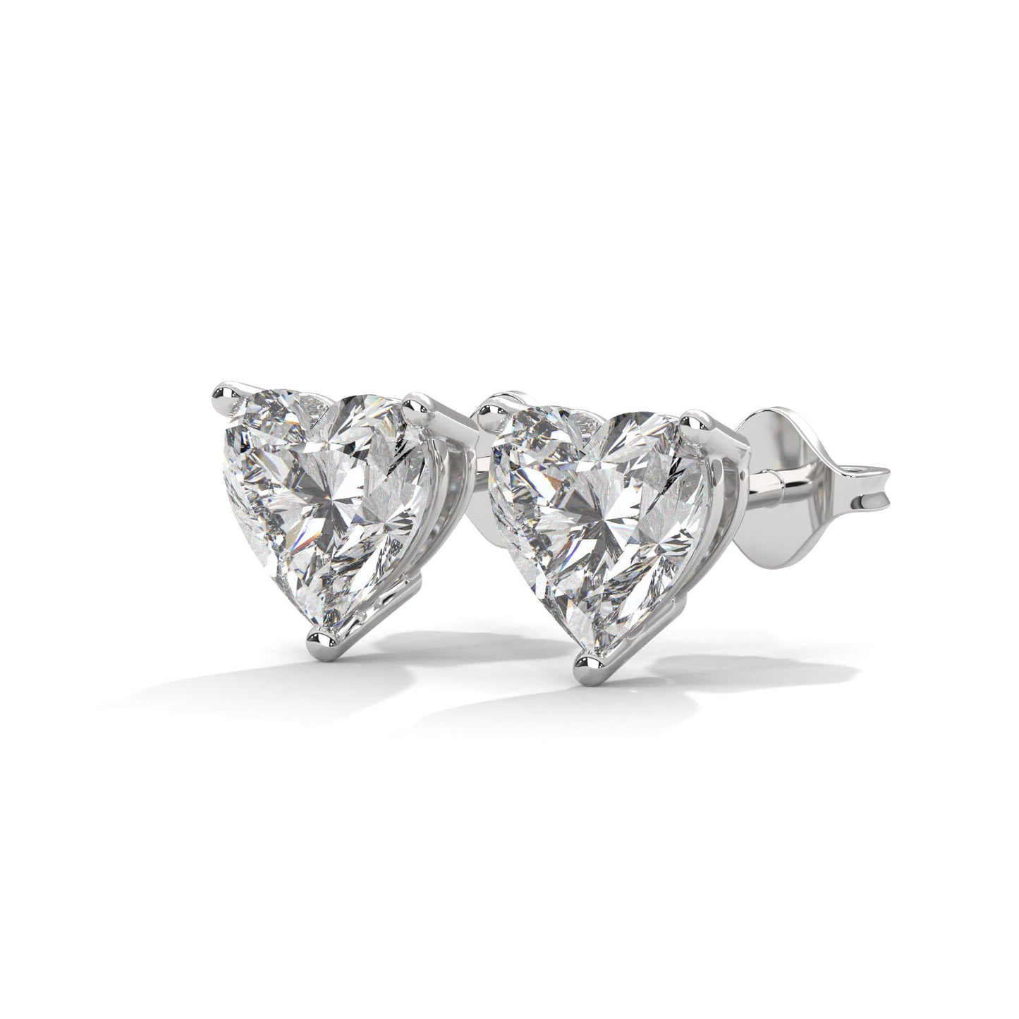 Lovely Heart Stud Earrings