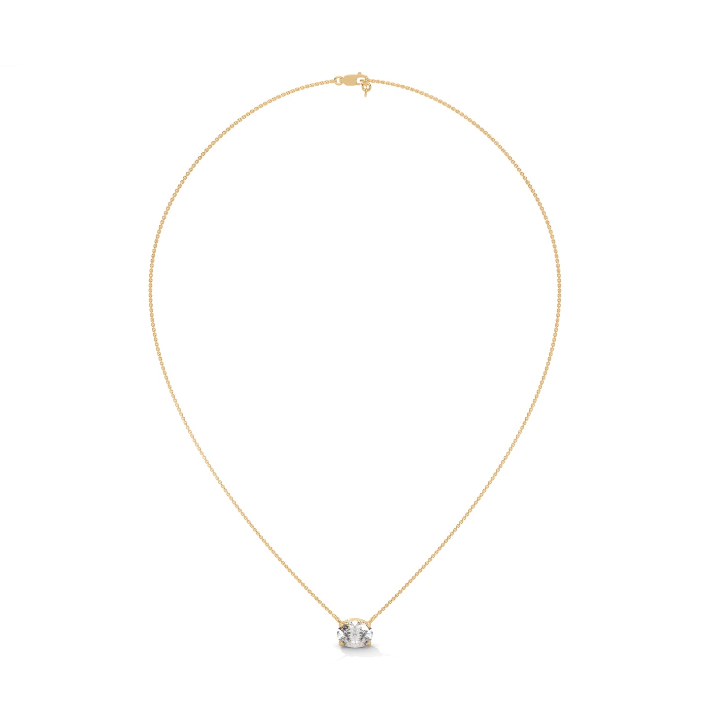 Bellatrix Oval Pendant With Chain