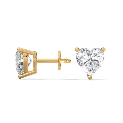 Lovely Heart Stud Earrings