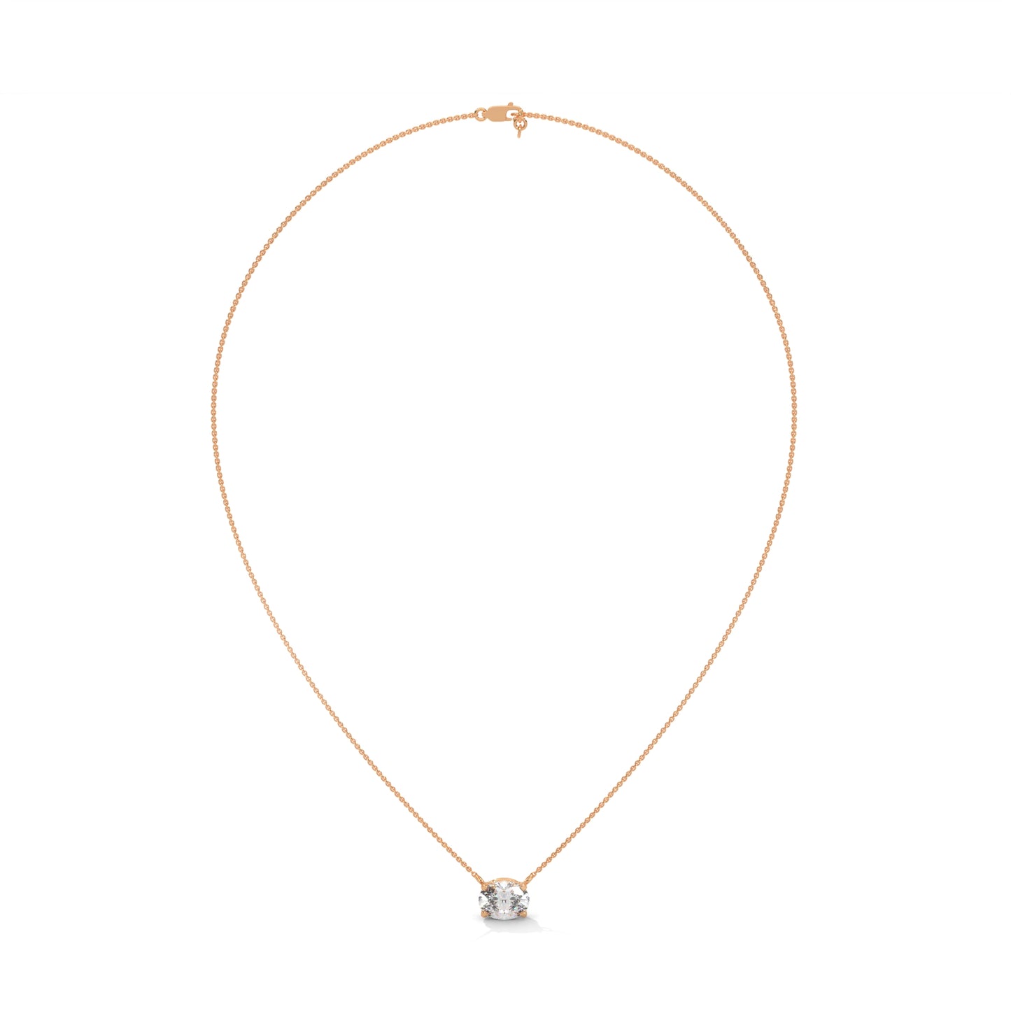 Bellatrix Oval Pendant With Chain