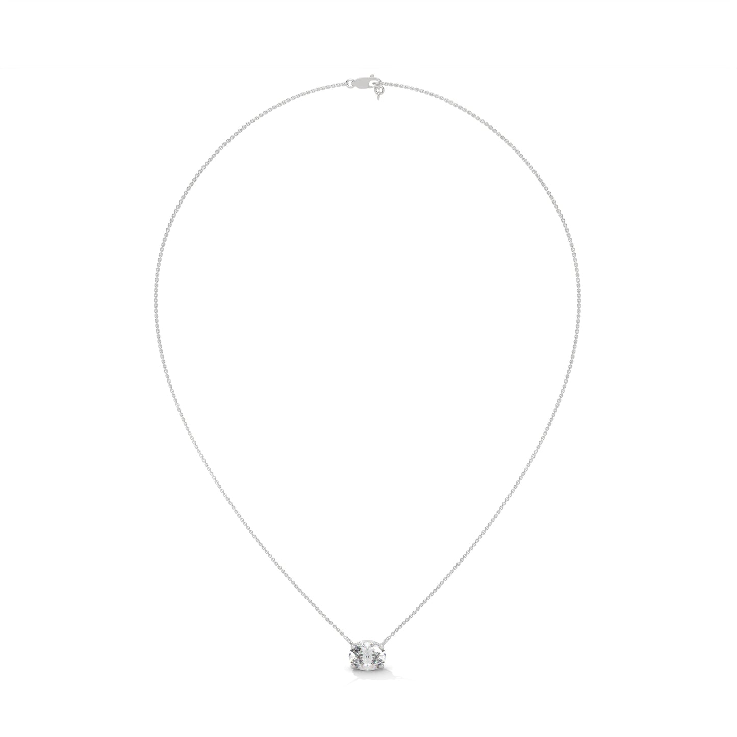 Bellatrix Oval Pendant With Chain
