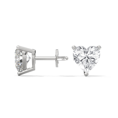 Lovely Heart Stud Earrings