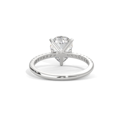 Celestial Pear Solitaire Ring