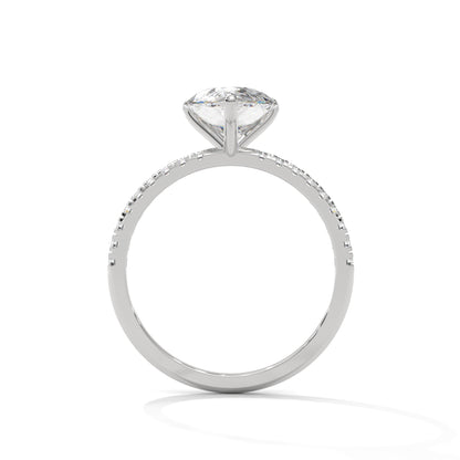 Celestial Pear Solitaire Ring