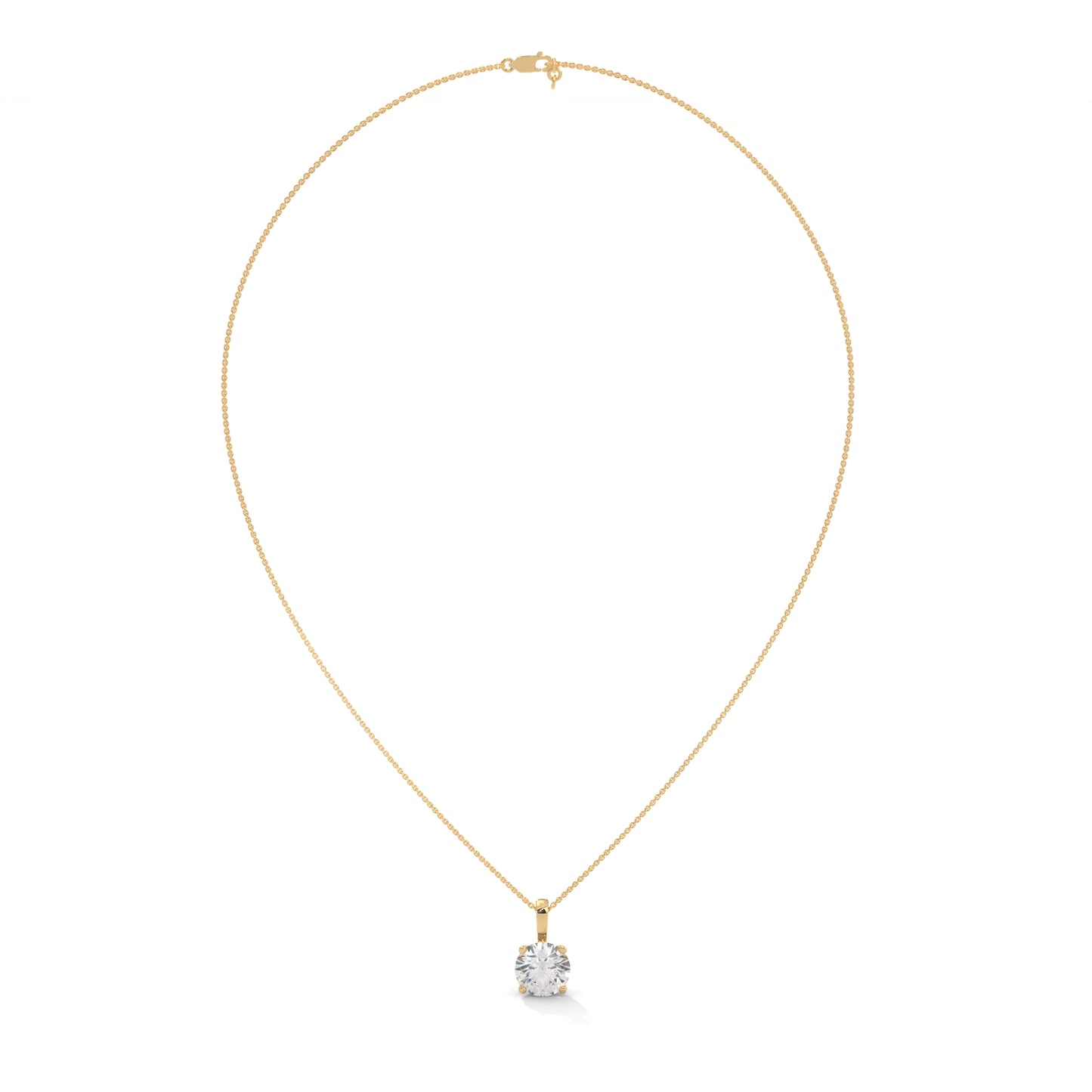 Norielle Round Pendant With Chain