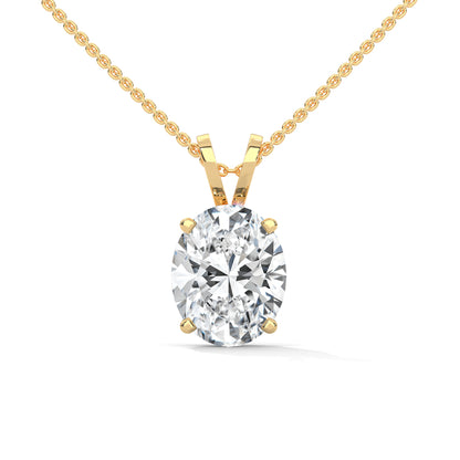 Olyssia Oval Pendant With Chain