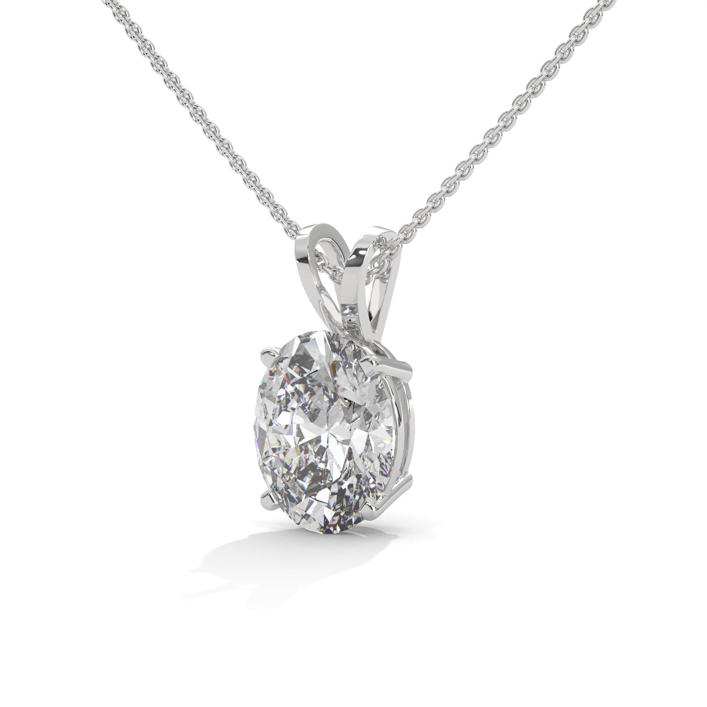 Olyssia Oval Pendant With Chain
