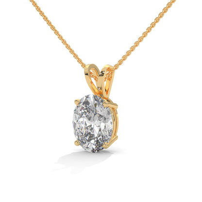 Olyssia Oval Pendant With Chain