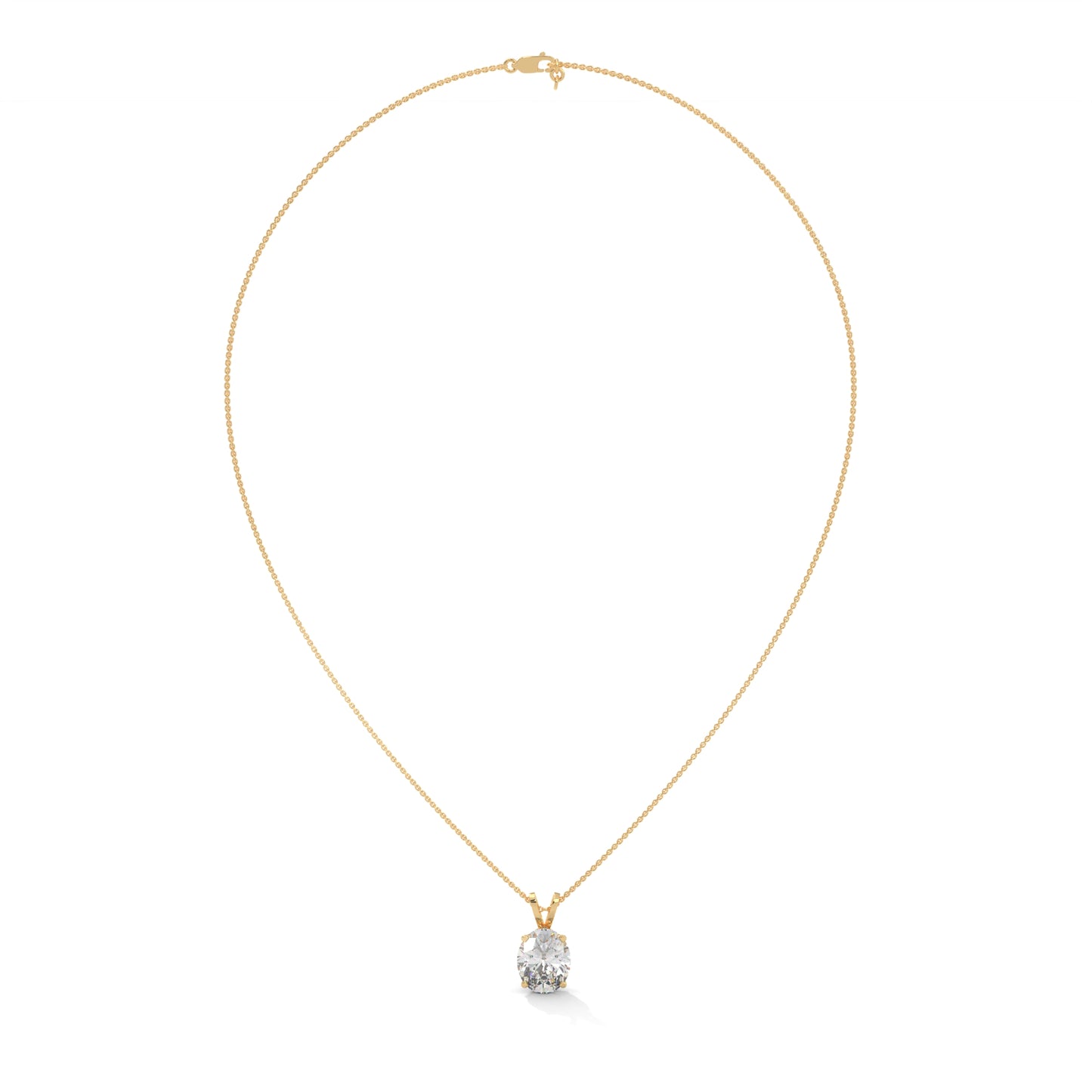 Olyssia Oval Pendant With Chain