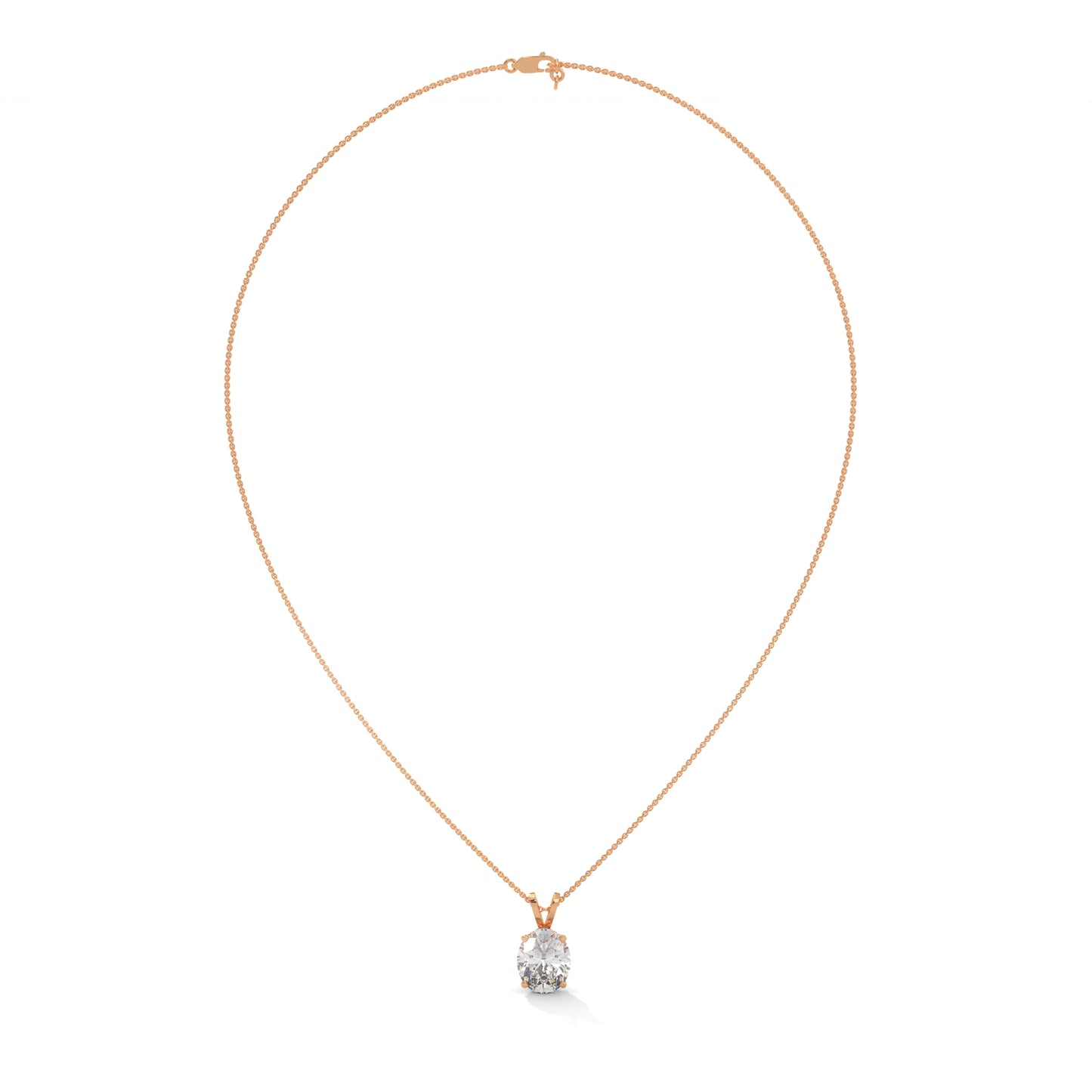 Olyssia Oval Pendant With Chain