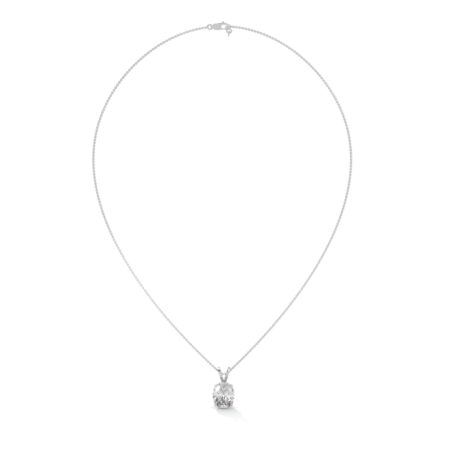 Olyssia Oval Pendant With Chain