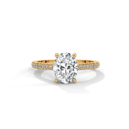 Allure Oval Side Stone Ring