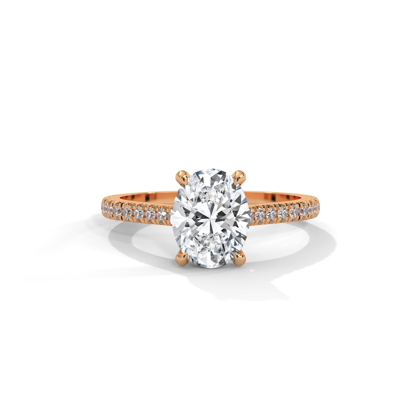Allure Oval Side Stone Ring