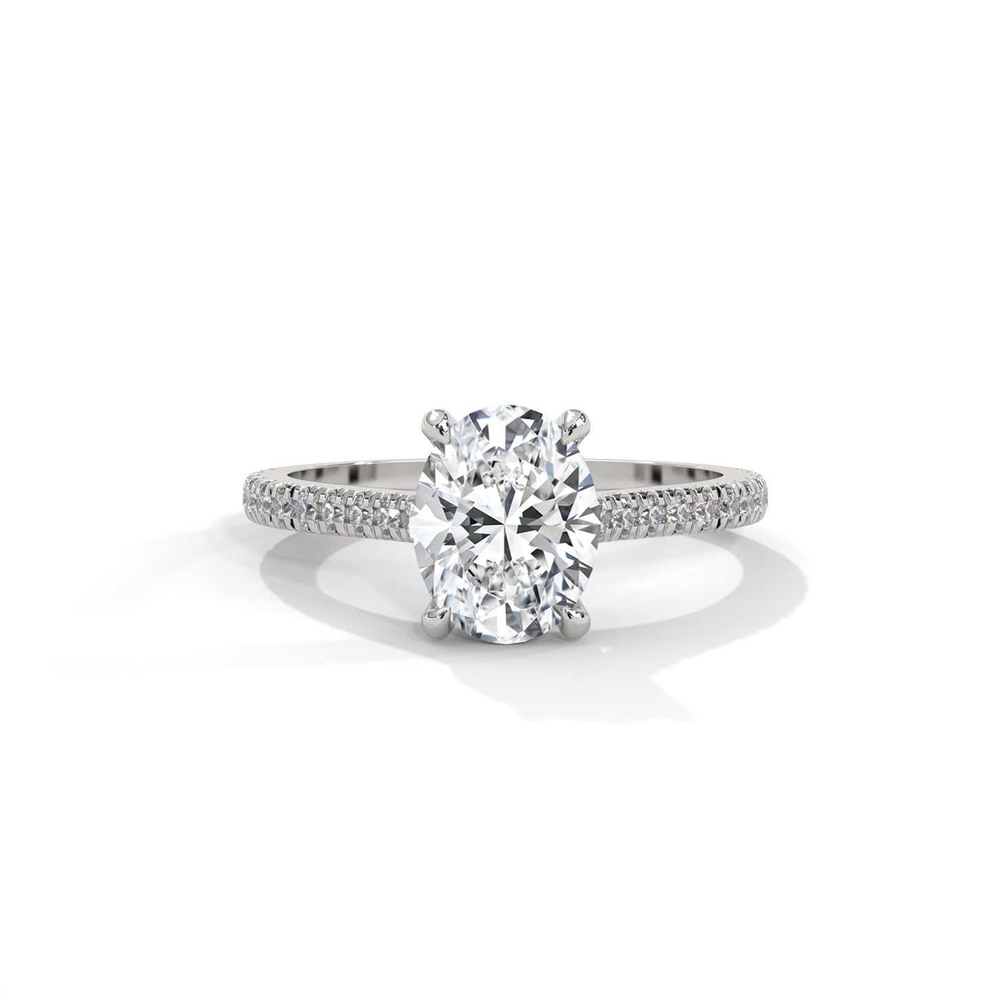 Allure Oval Side Stone Ring