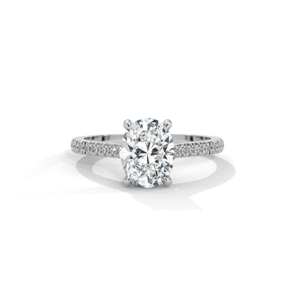 Allure Oval Side Stone Ring