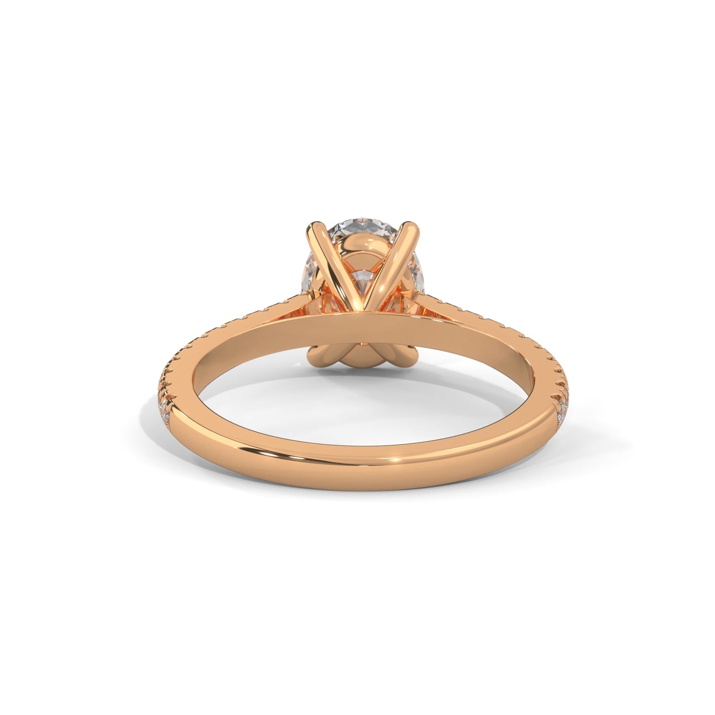 Allure Oval Side Stone Ring