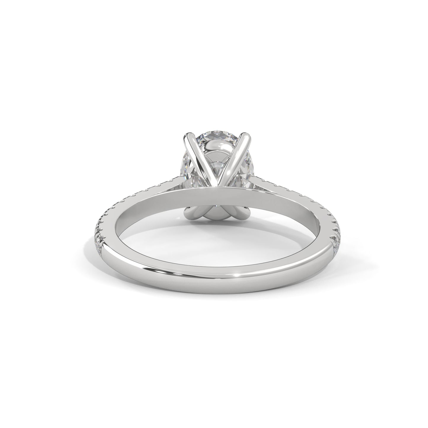 Allure Oval Side Stone Ring