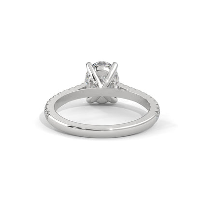 Allure Oval Side Stone Ring