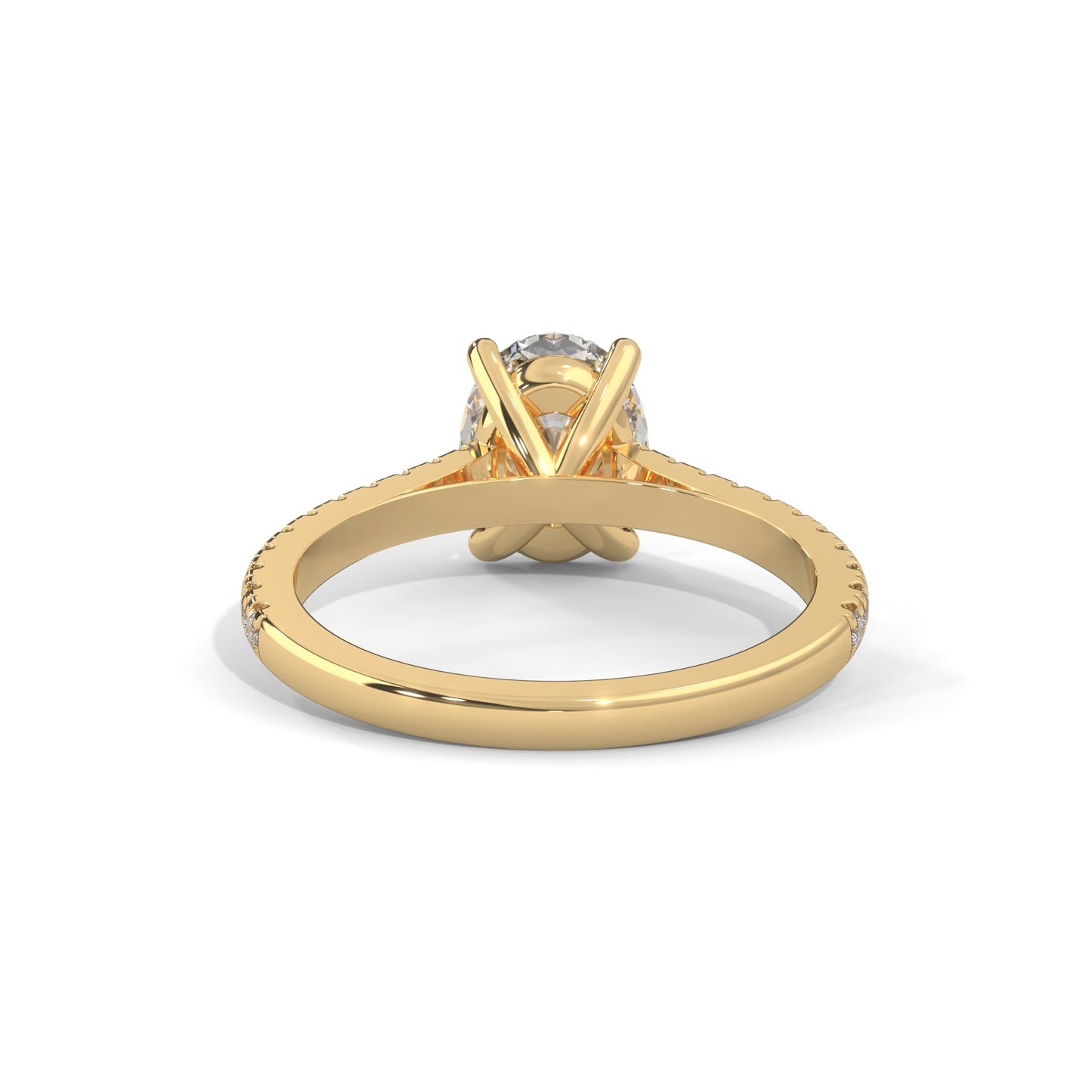Allure Oval Side Stone Ring
