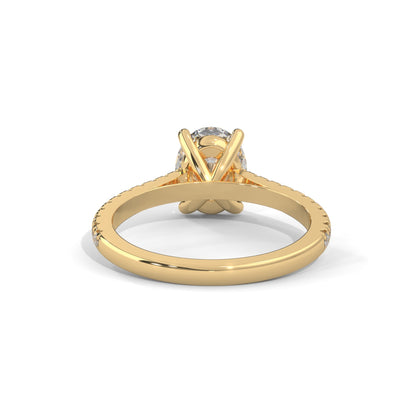 Allure Oval Side Stone Ring