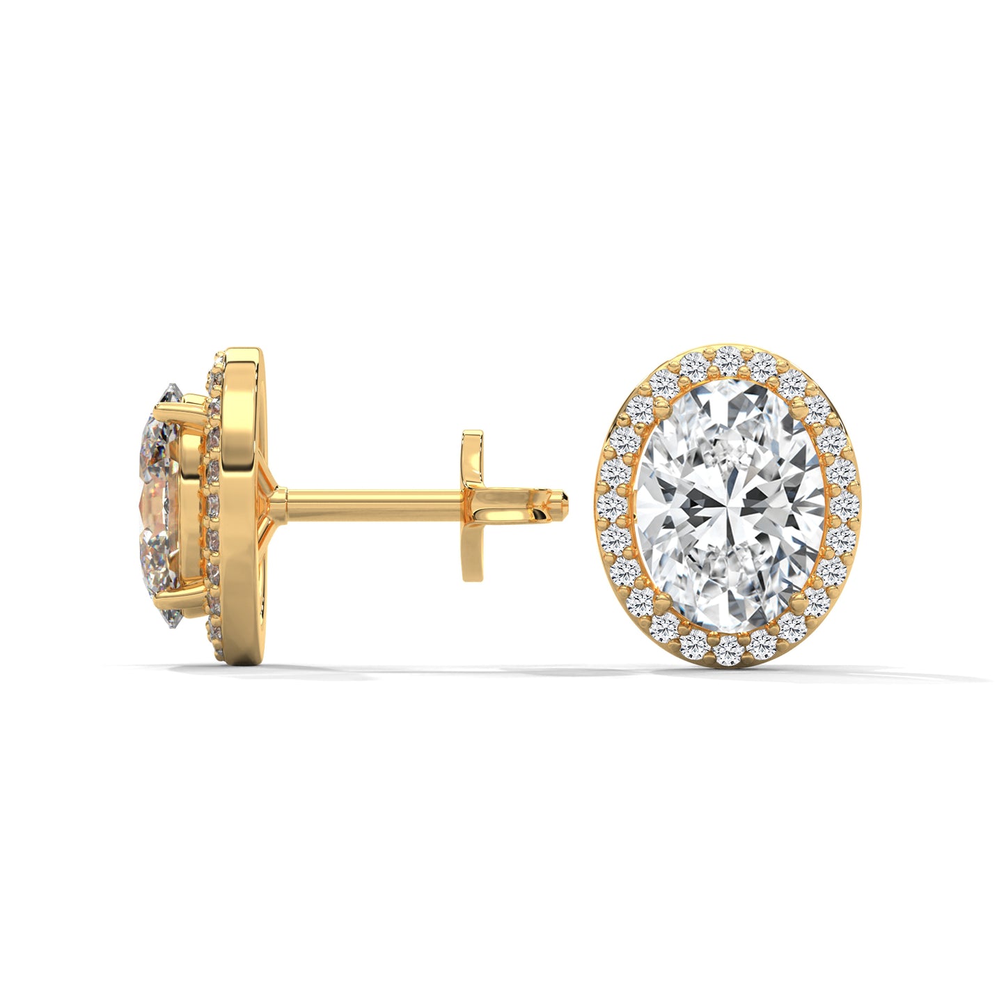 Orelia Oval Stud Earrings