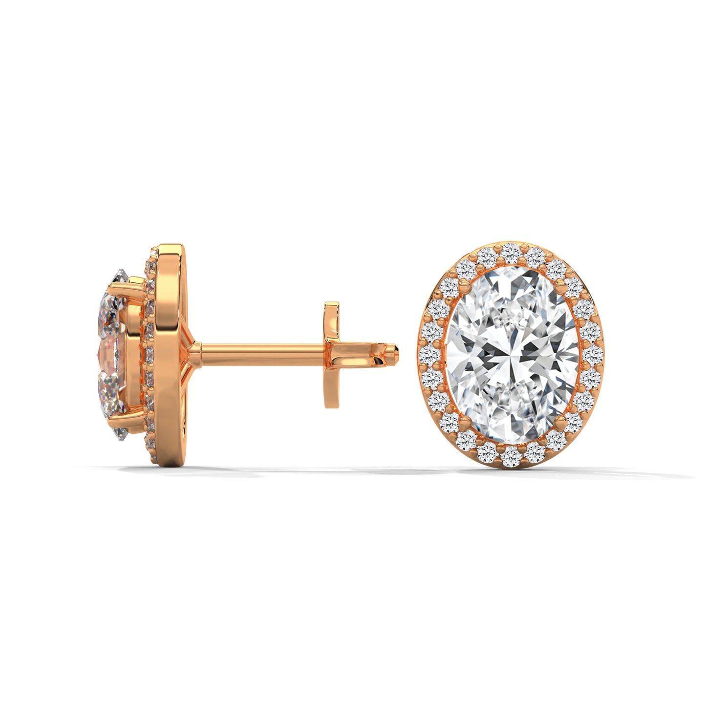 Orelia Oval Stud Earrings