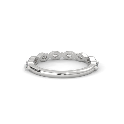Marquise Half Eternity Band