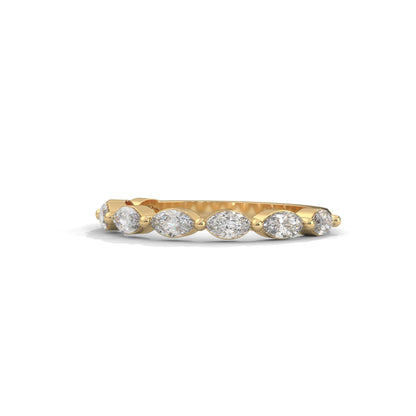 Marquise Half Eternity Band