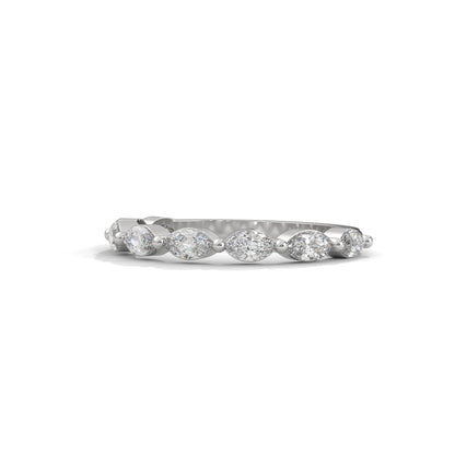 Marquise Half Eternity Band
