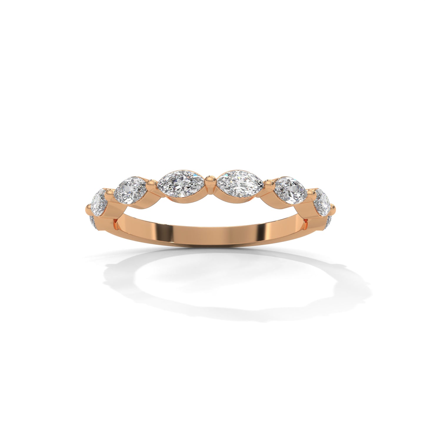 Marquise Half Eternity Band