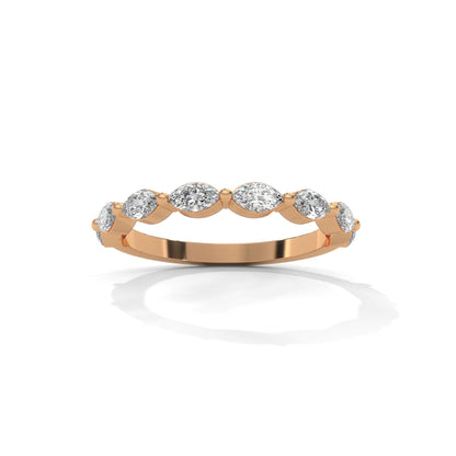 Marquise Half Eternity Band