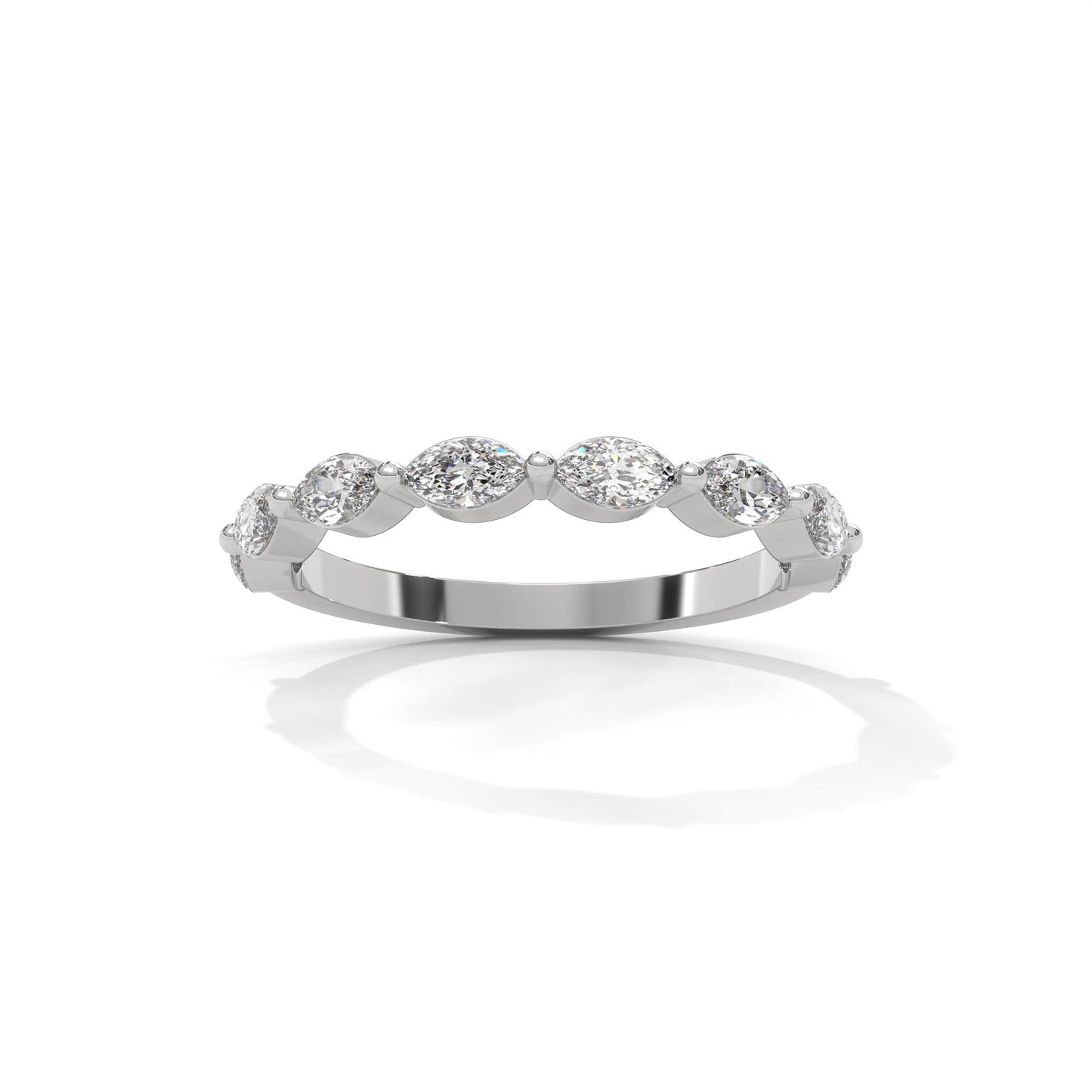 Marquise Half Eternity Band
